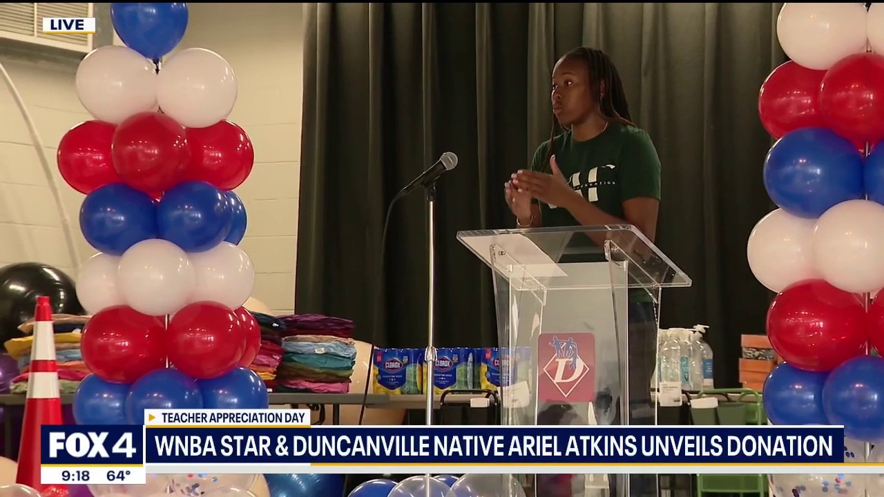 Ariel Atkins donates over $20K worth of supplies to teachers