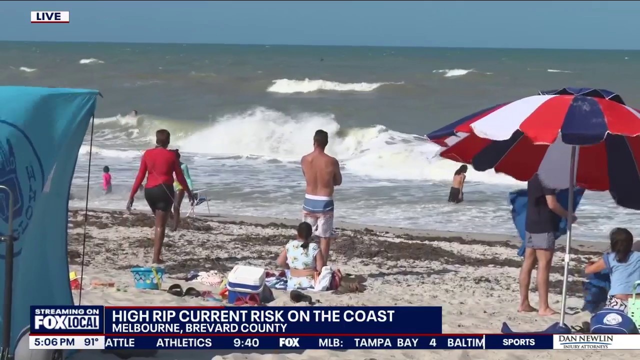 High rip current warning at Florida's beaches