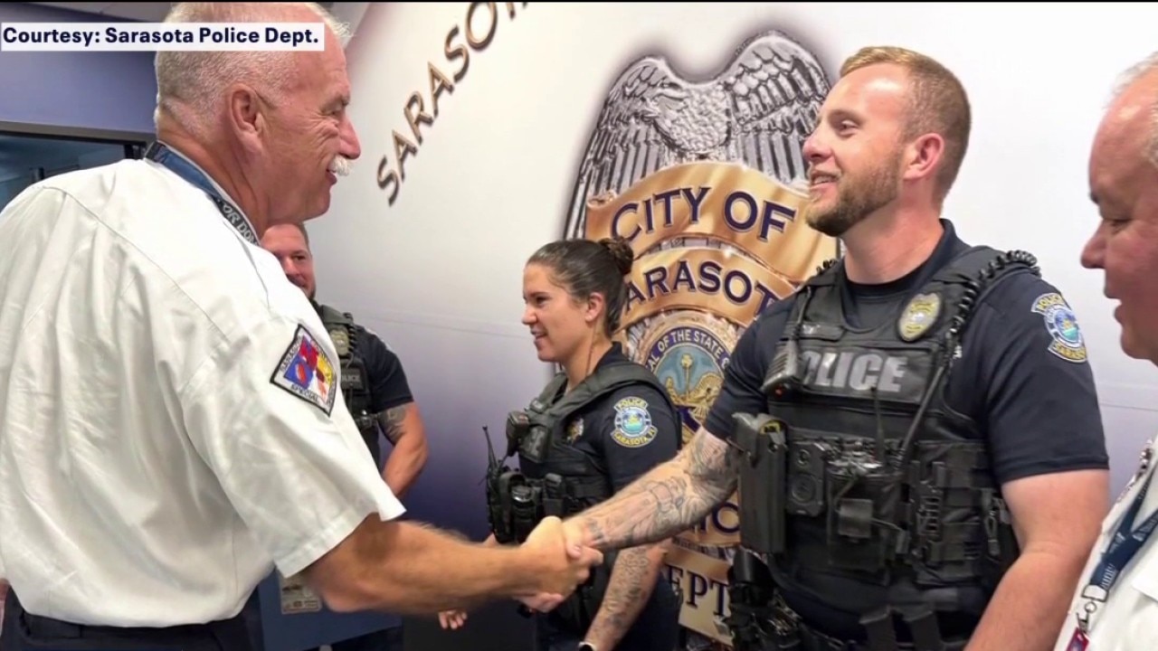 Sarasota officers honored for motel rescues