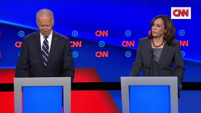 Biden and Harris clash over health care plans