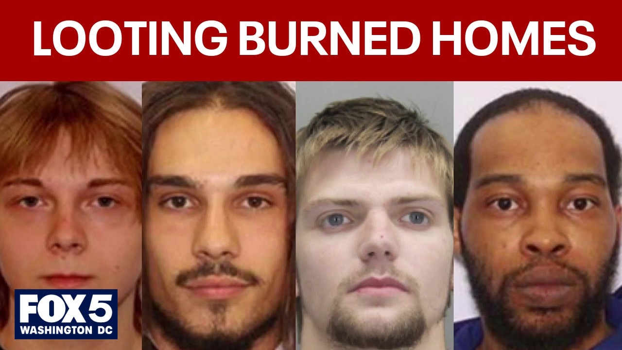 Four Maryland men charged in burglary spree targeting fire-damaged homes