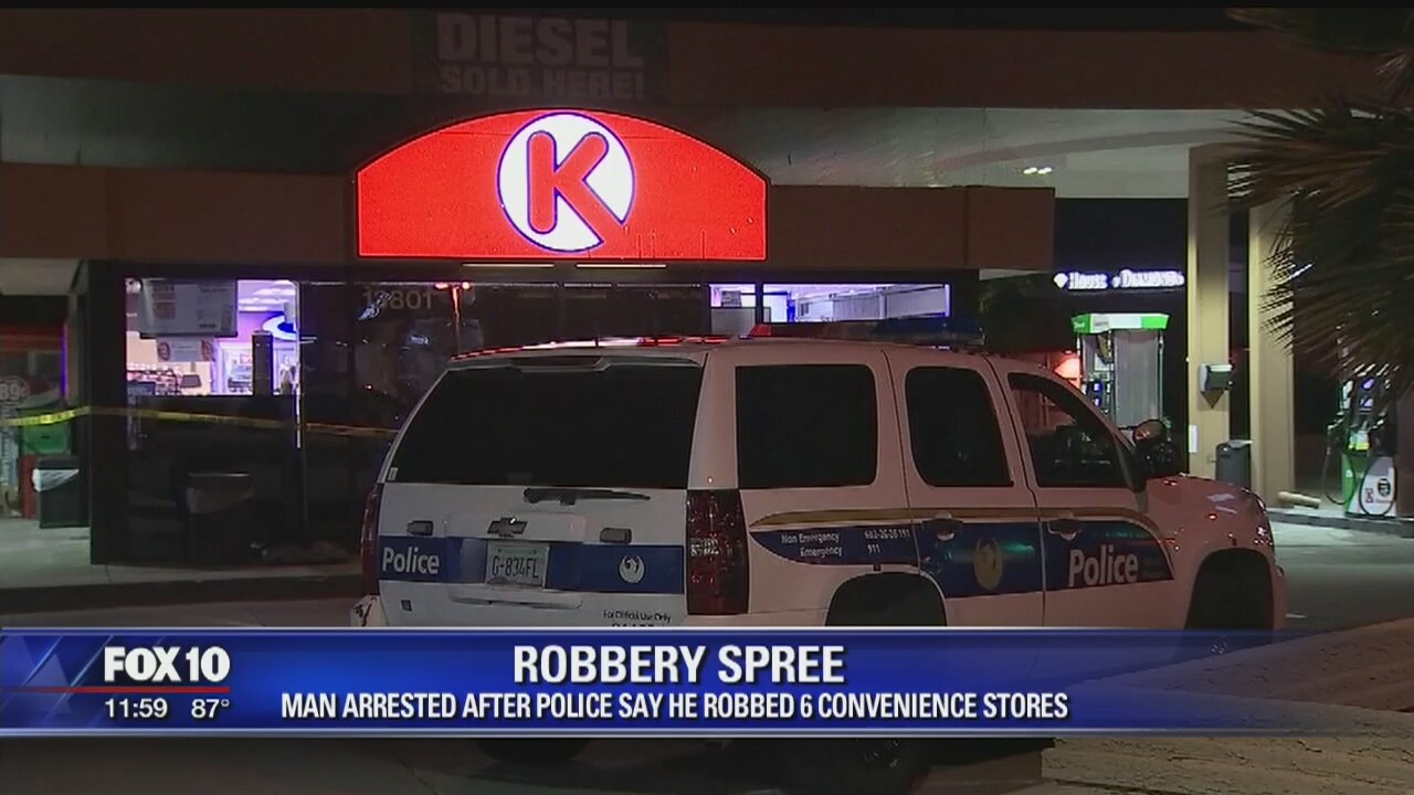 Police: Man in custody following Phoenix crime spree