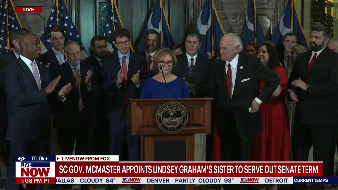 Darline Graham Nordone, sister of Lindsey Graham, picked to fulfill remainder of his US Senate term