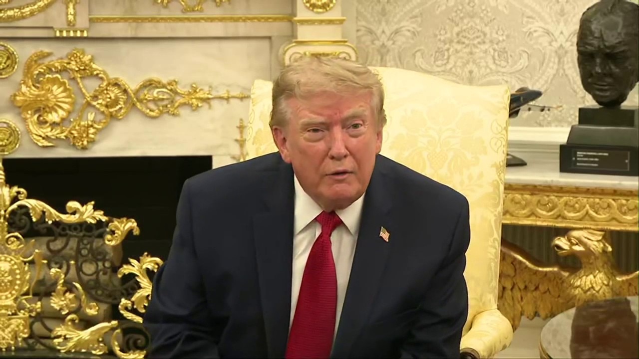 Trump tells reporter 'be quiet' during tense exchange
