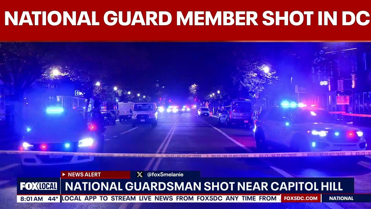 National Guard member shot in DC; treated at hospital and released