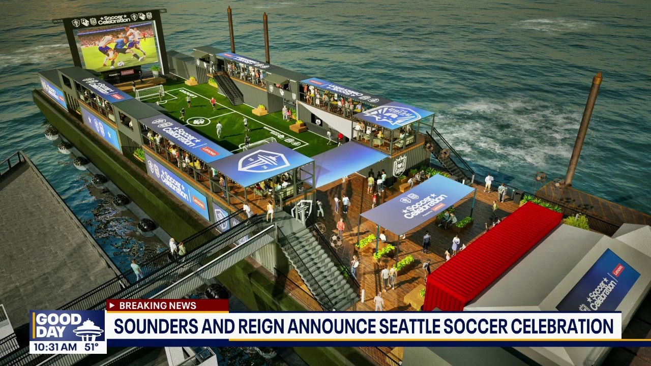 Seattle's Elliott Bay to get floating soccer barge for World Cup