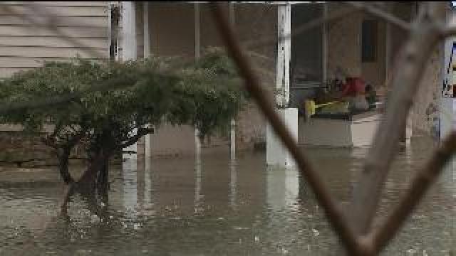 Flooding north of Milwaukee