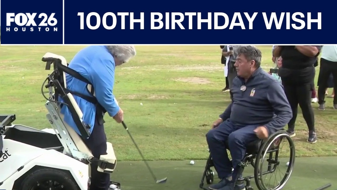 Golfer gets one more swing for her 100th birthday