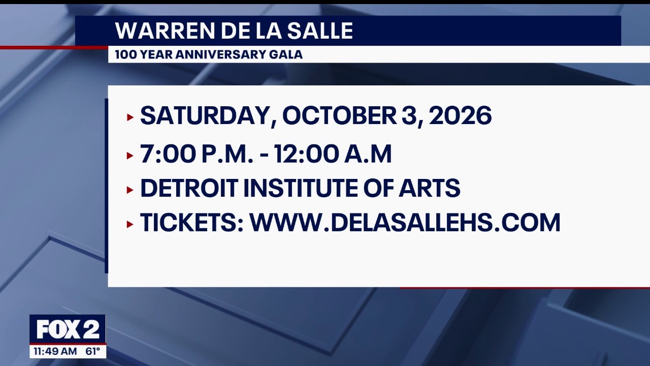 Warren De La Salle celebrating 100 year anniversary with a gala at the DIA