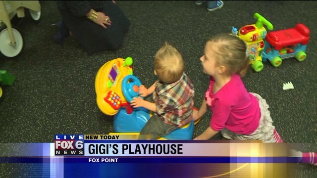 Julie checks out play area at GiGi`s Playhouse