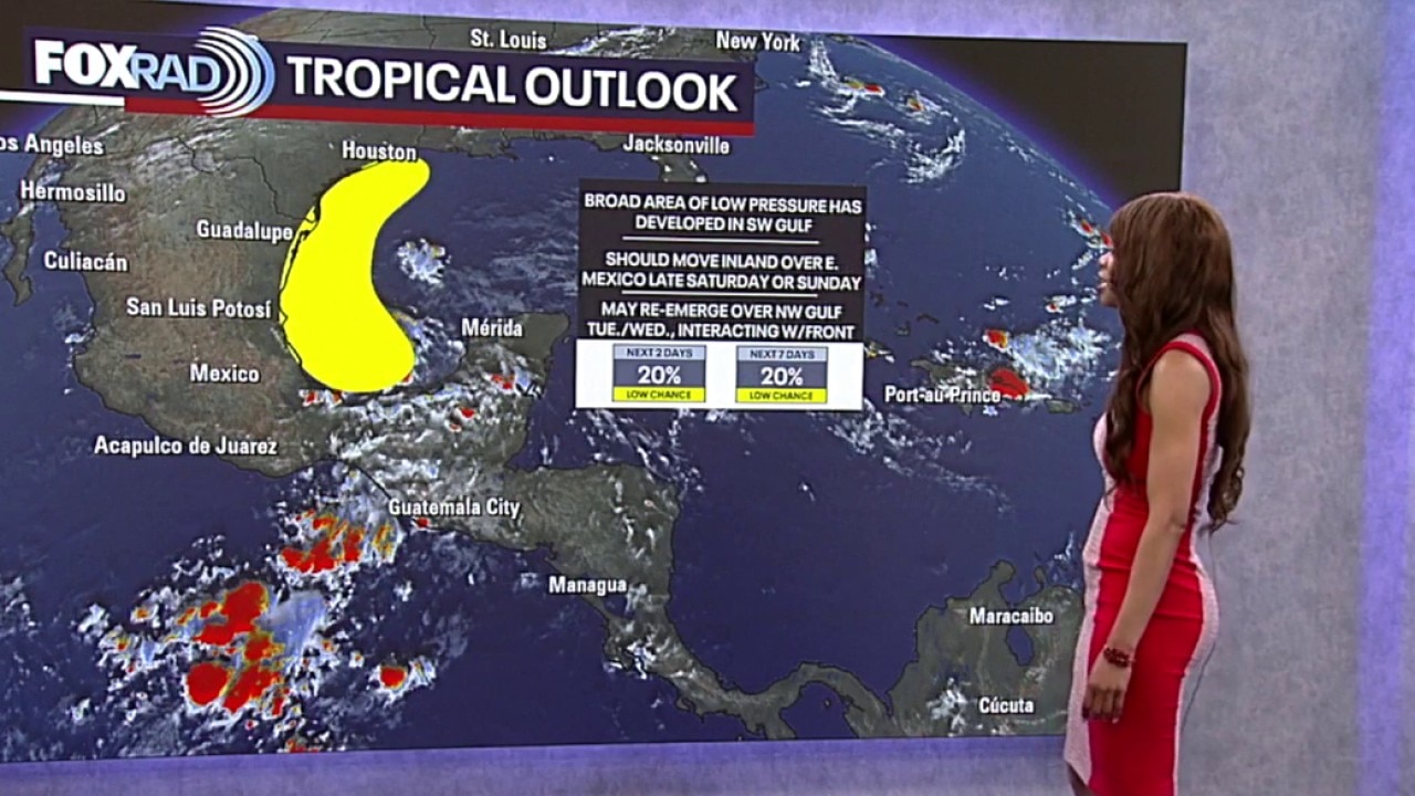 Tropical Weather Forecast: Monitoring area of possible development in Gulf