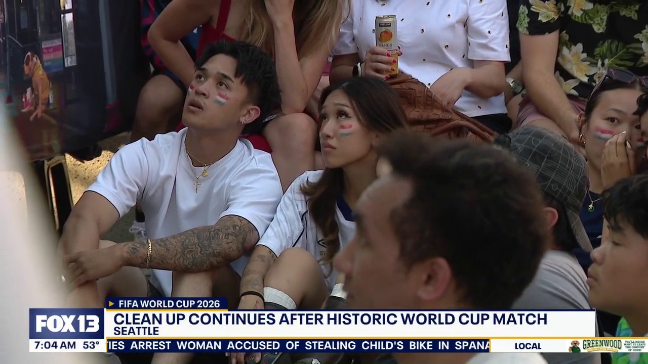 Cleanup in Seattle continues after historic World Cup match