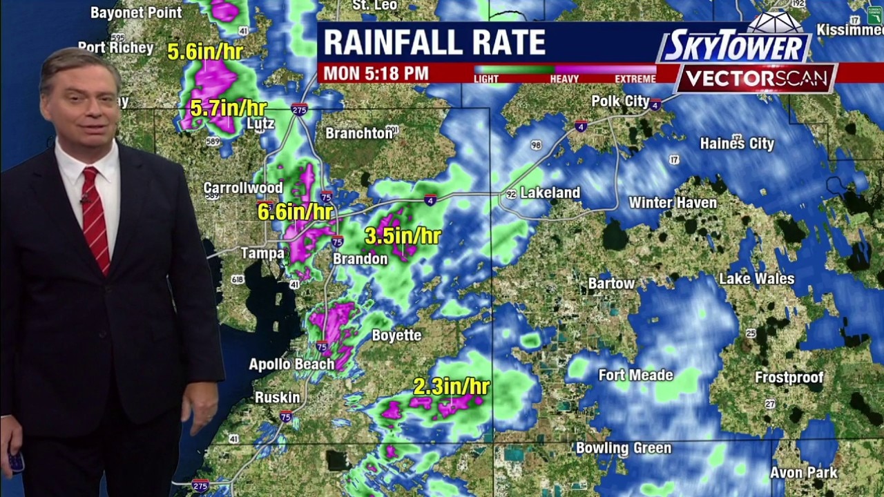 Tampa weather I Monday evening forecast