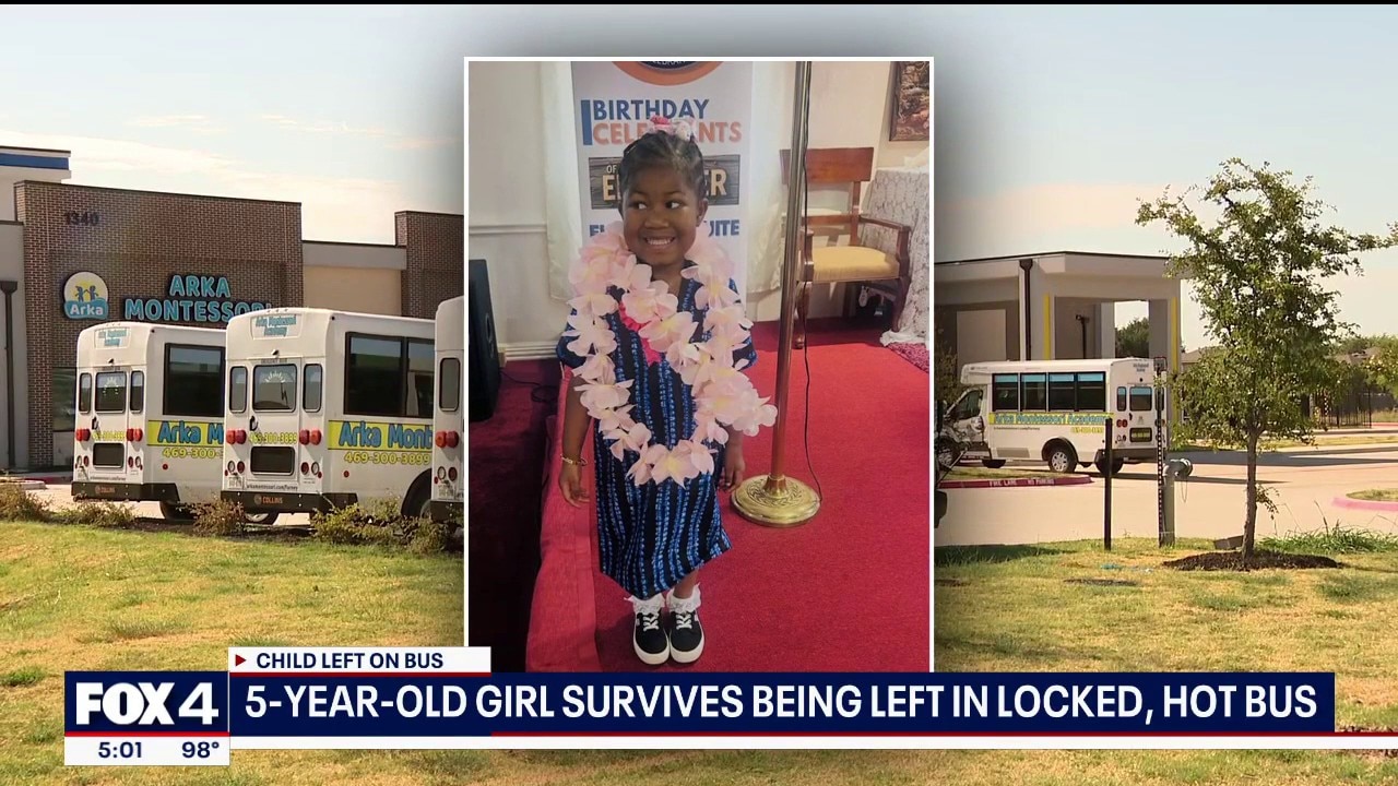 Child in Forney survives being left on hot bus