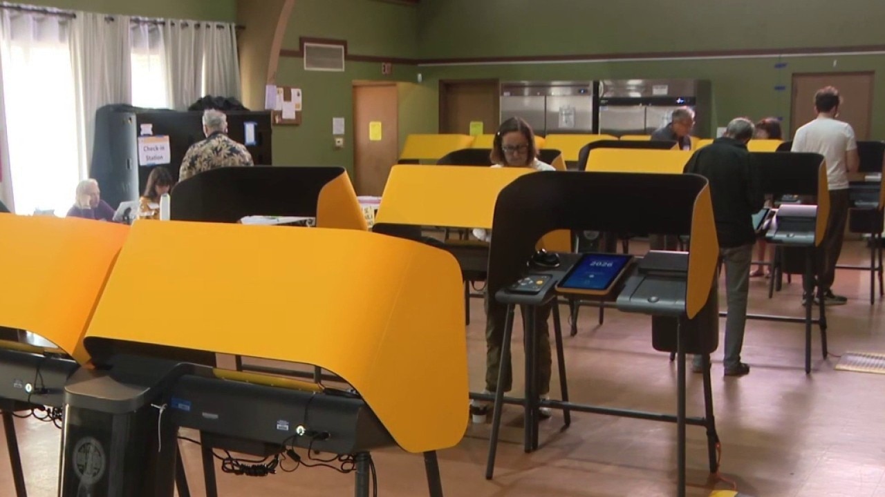 California primary election ballots being counted