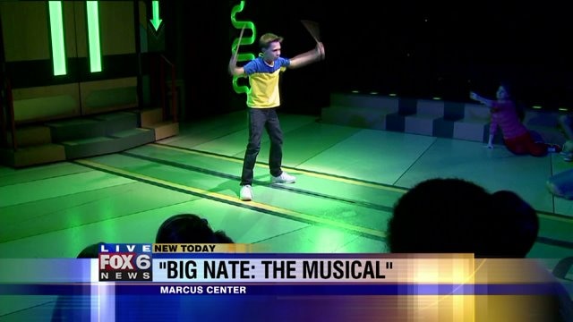 Laura enjoys a scene from "Big Nate: The Musical"