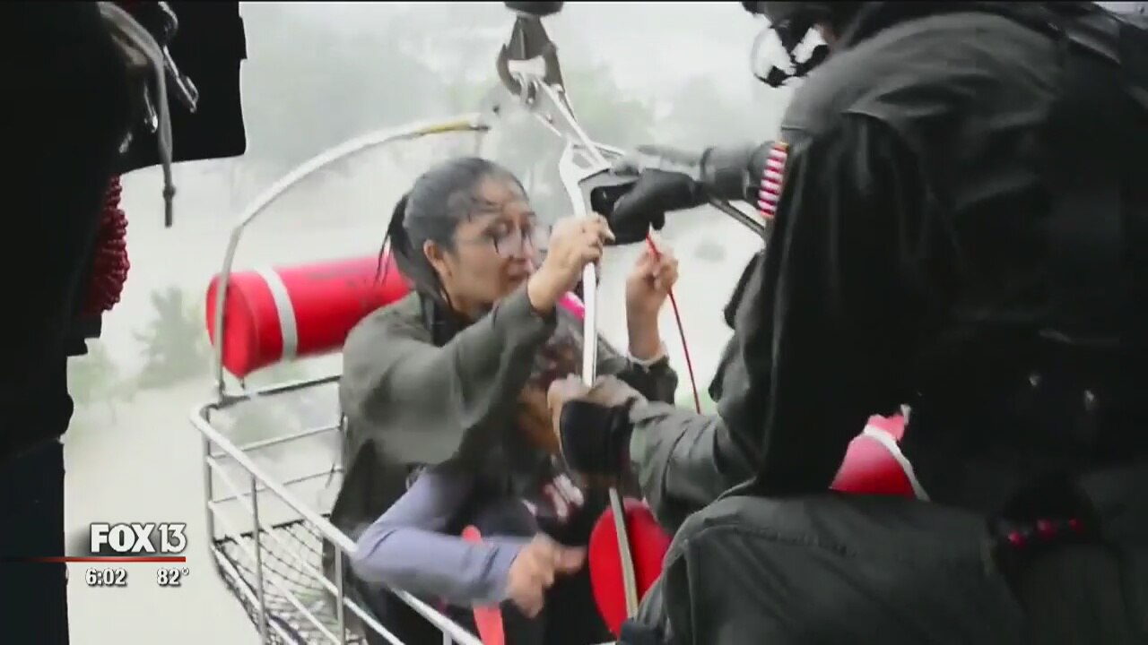 Bay Area swift water rescue team in Houston