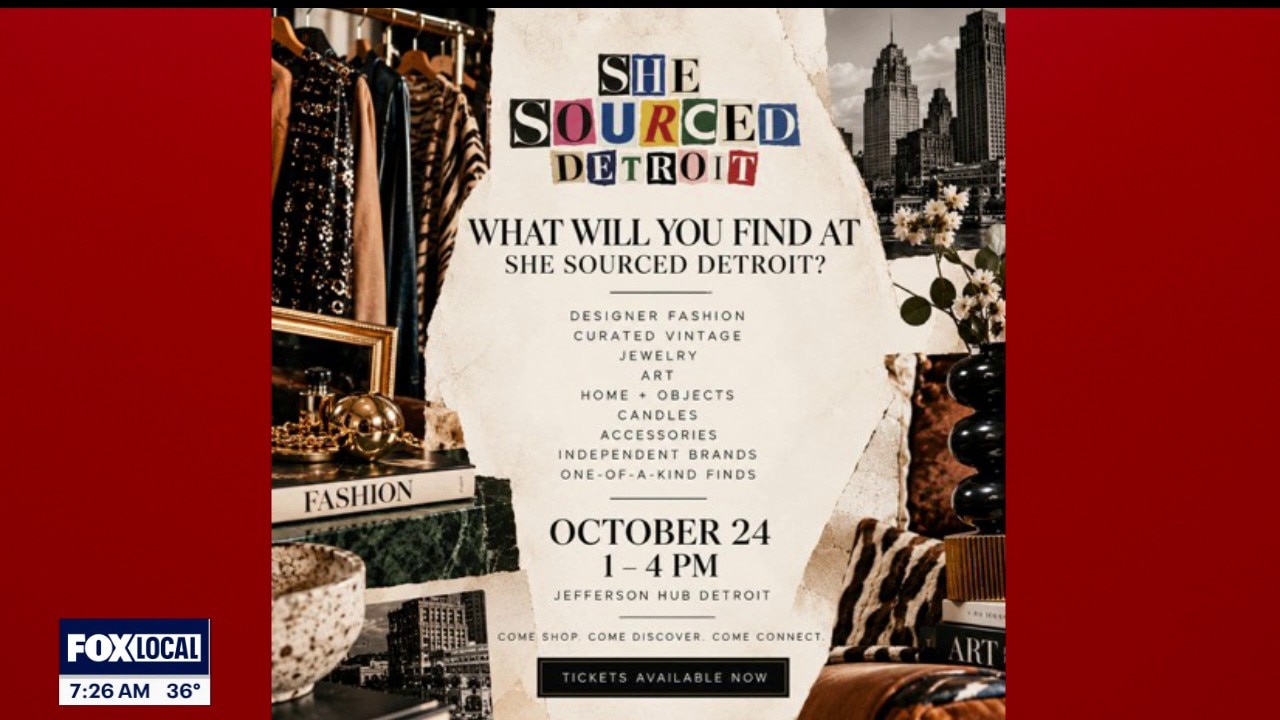 SHE Sourced Detroit Brings Curated Vintage, Fashion and Independent Makers Together October 24