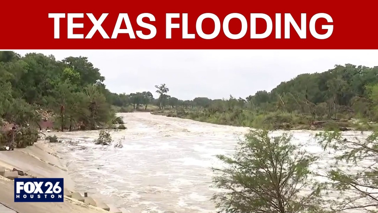 Texas flooding: River conditions in Kerrville on Friday