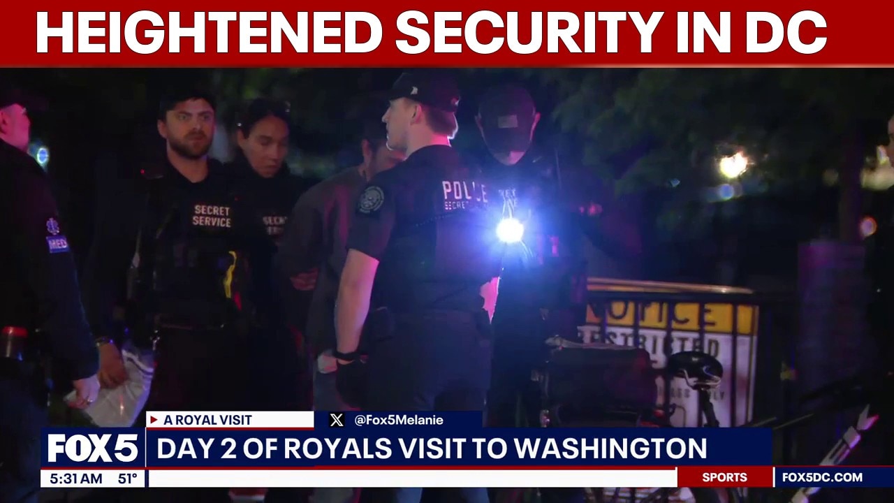 Heightened security in DC as royal couple visits the nation’s capital