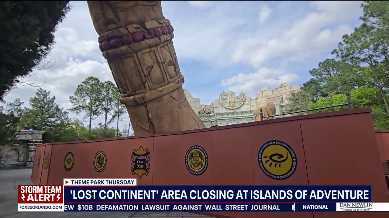 'Lost Continent' area closing in Universal Orlando's Islands of Adventure