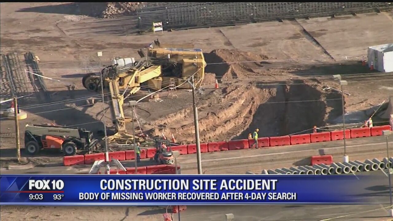Body of missing man recovered at construction site near Sky Harbor