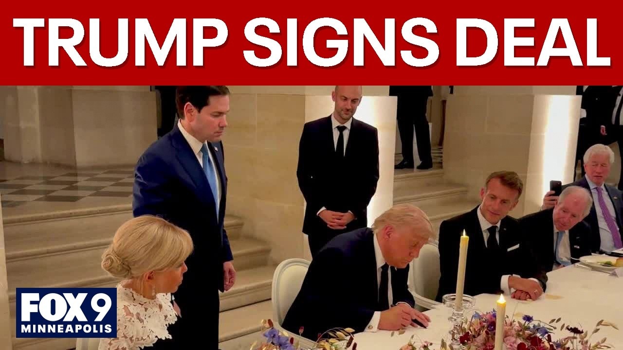 Trump and Iran sign initial deal to end war
