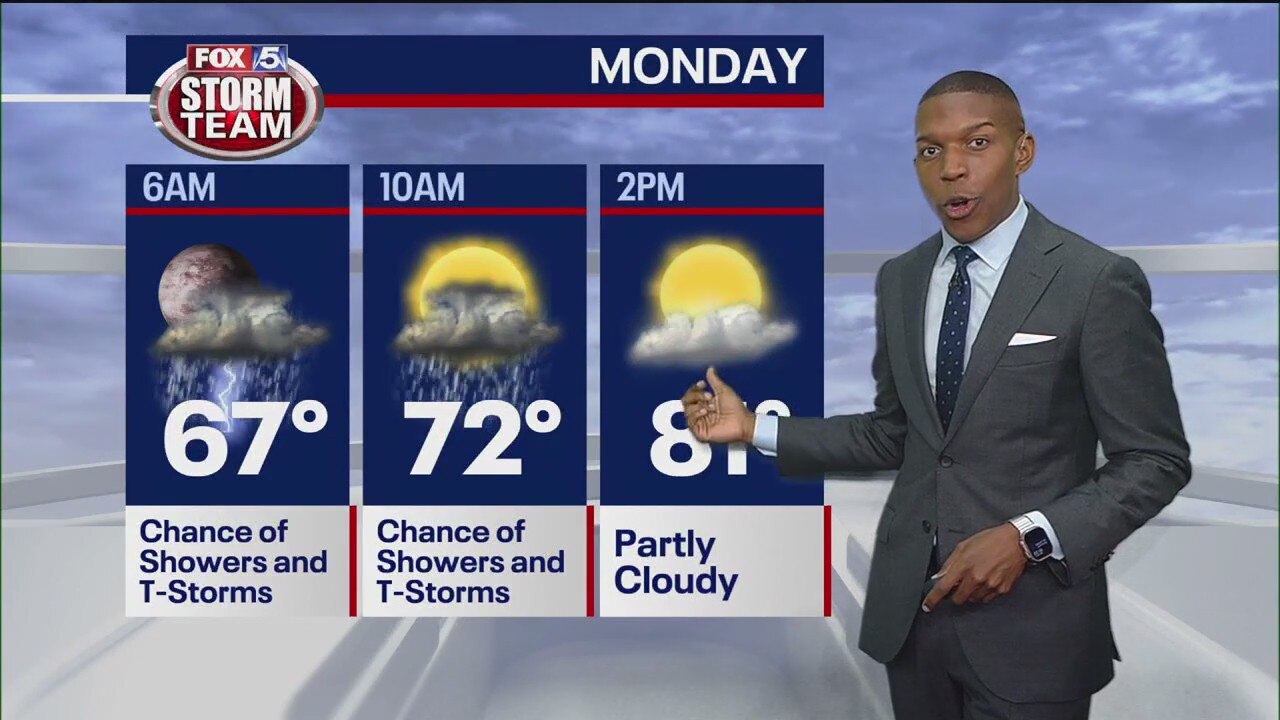 Sunday night forecast update