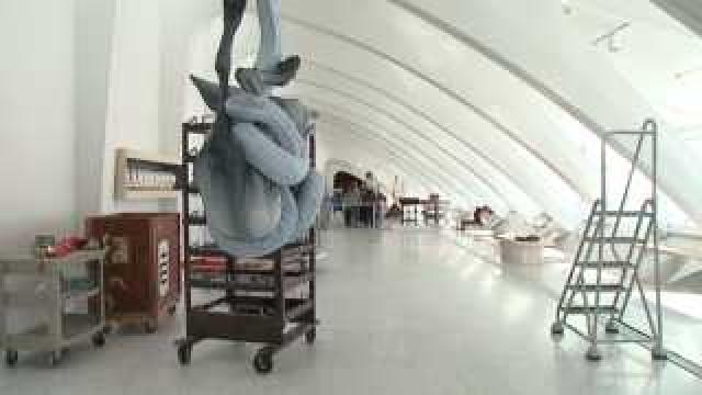 Closer look at art installation