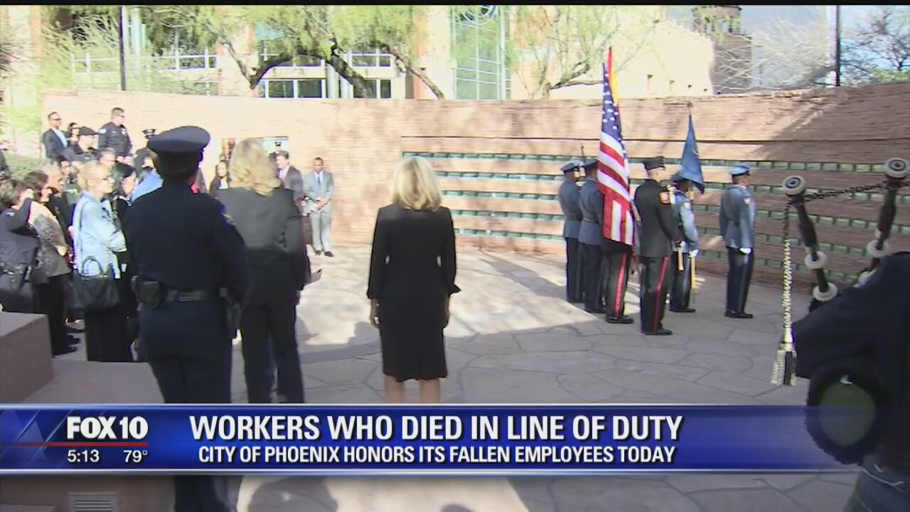 Phoenix city employees who died on the job remembered