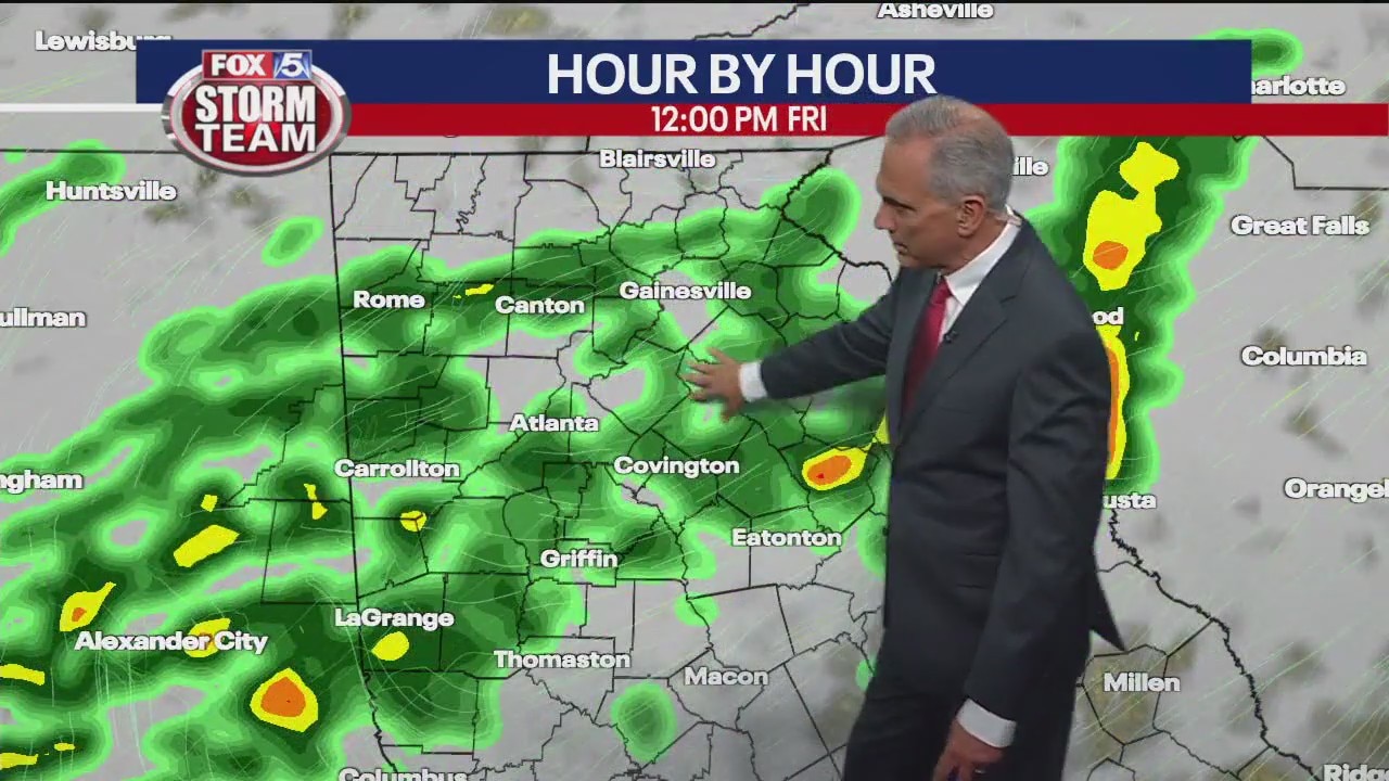 Thursday midday weather forecast