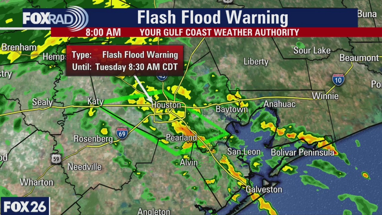 Tuesday Morning 8:00 A.M. weather update