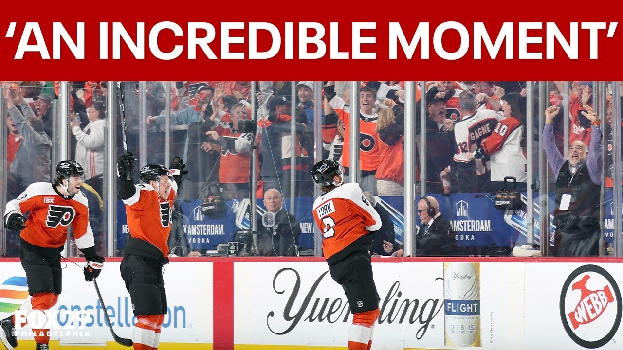 Flyers fan recounts moment he caught Cam York's stick after OT goal