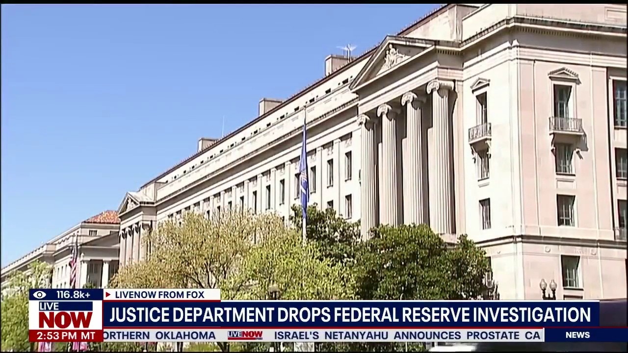 DOJ drops Federal Reserve investigation