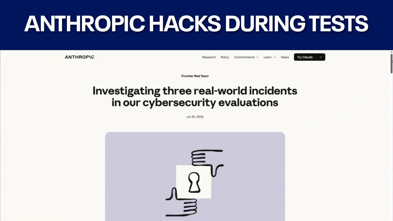 Anthropic AI hacked 3 organizations during testing