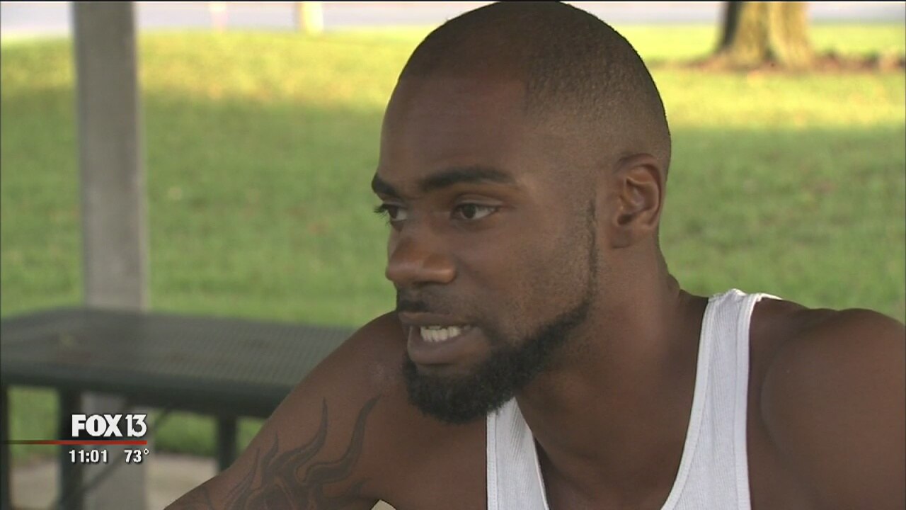 Witness saves man from burning car