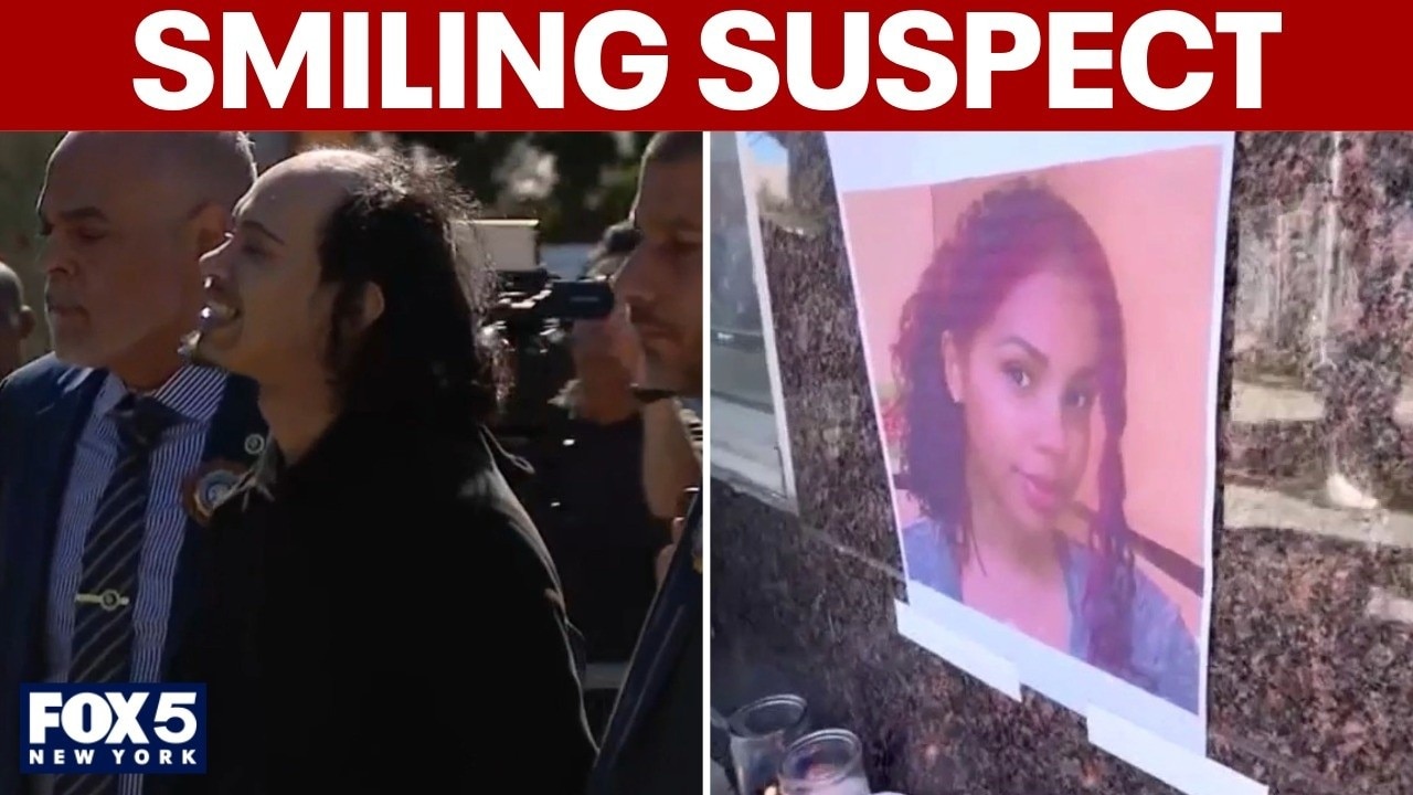 Suspect accused of shoving mother, baby off balcony smiles as police escort him