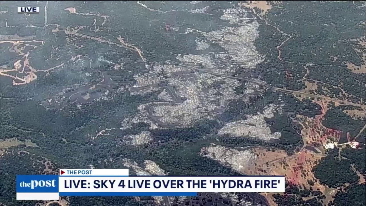 Wildfire threats homes in Meridian