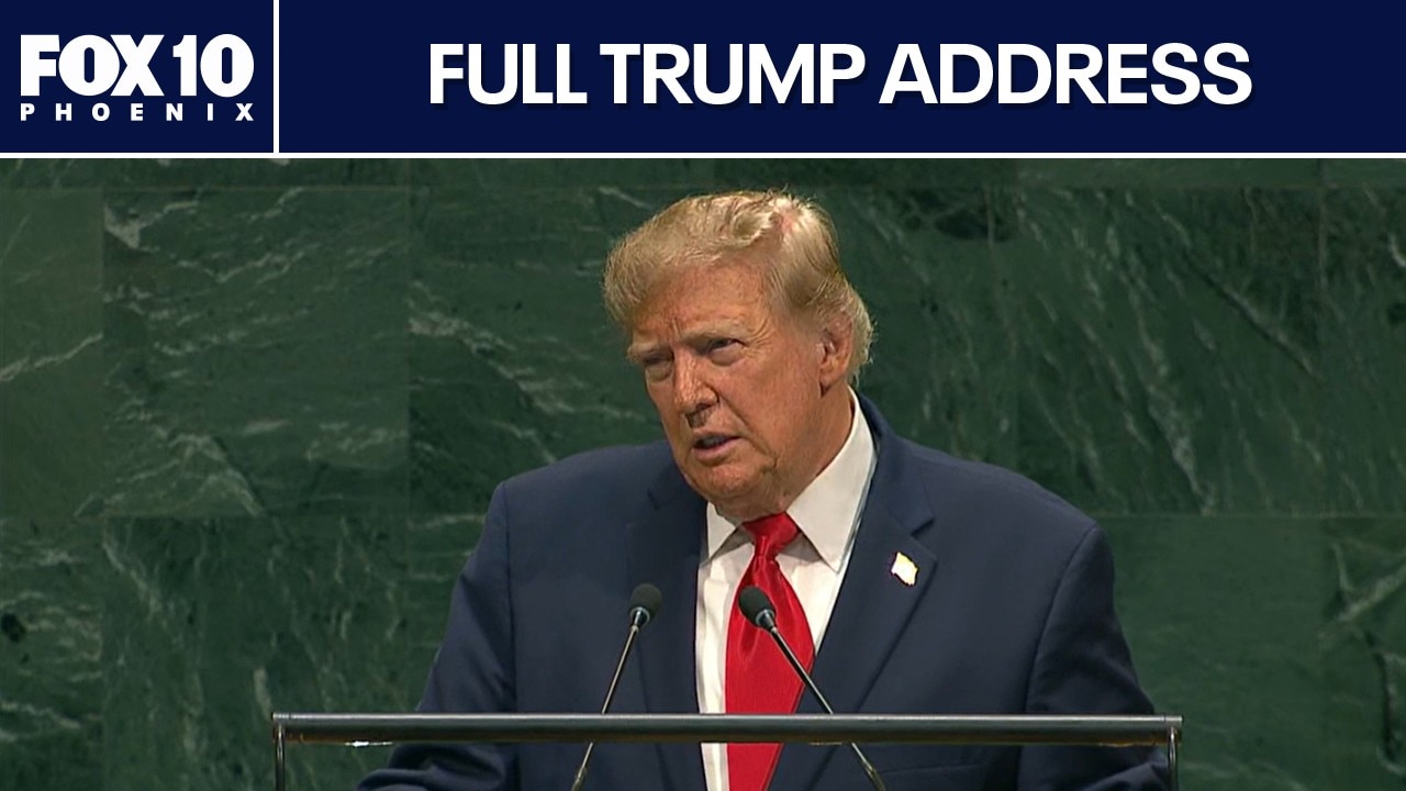  Donald Trump UN speech: Iran war, AI security, foreign policy & trade | FOX 10 Phoenix