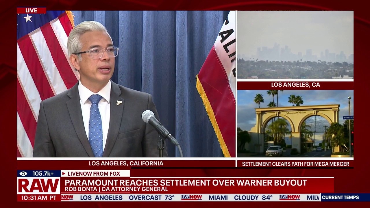 California AG Bonta addresses Paramount settlement