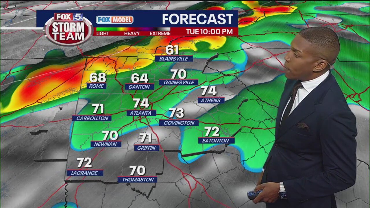 Sunday night forecast