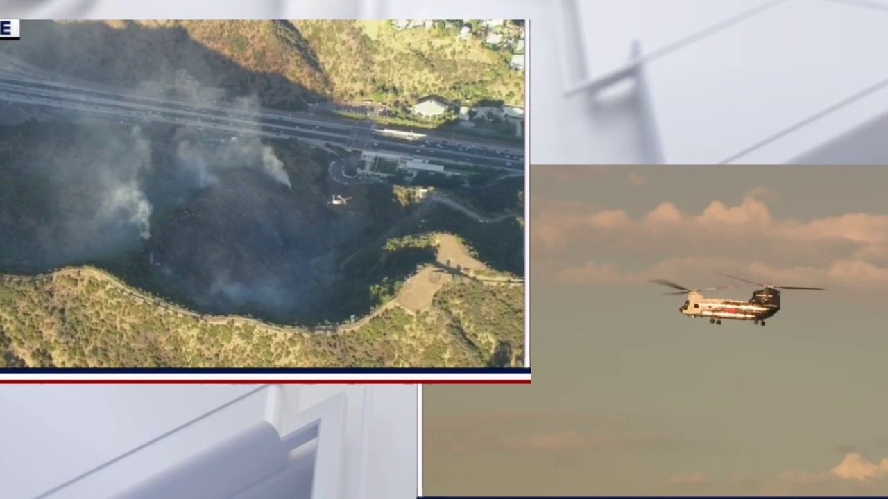Crews make progress in fire near Getty Center