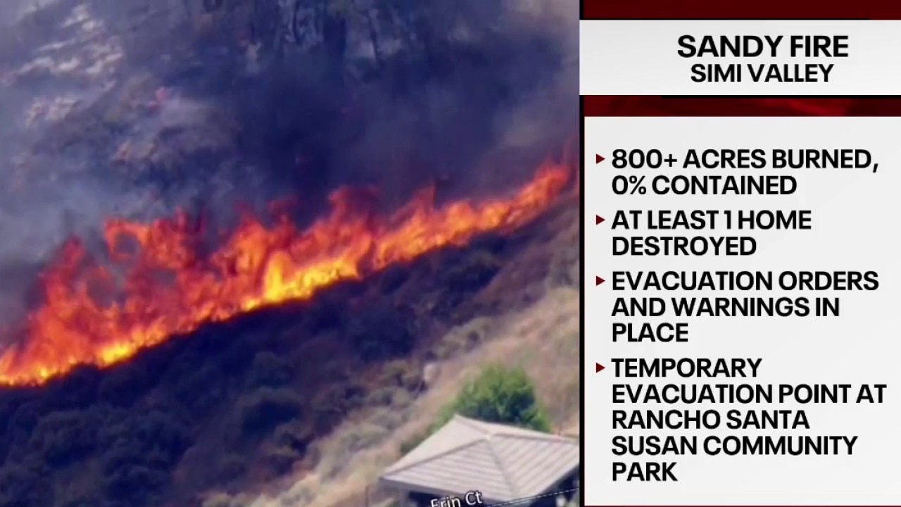Sandy Fire burns down home, 800 acres
