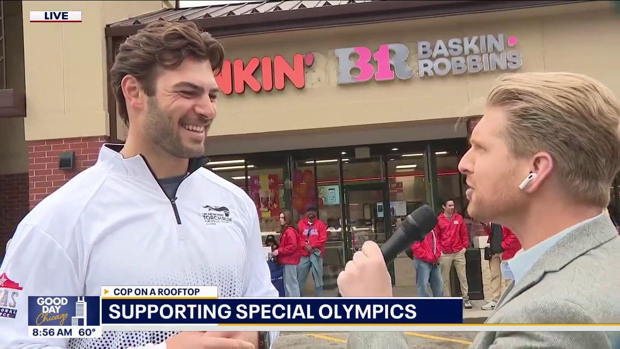 Chicago Bears’ Cole Kmet joins Cop on a Rooftop to support Special Olympics Illinois