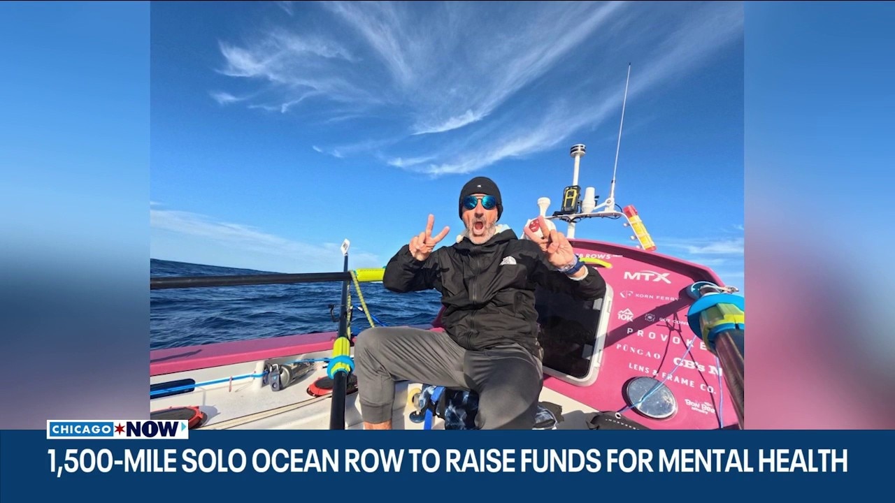 Chicago man rows 1,700 miles alone at sea for mental health awareness | ChicagoNOW