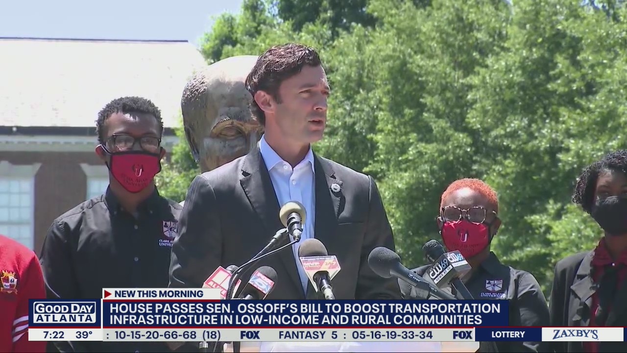 House basses Sen. Ossoff's bill to boost Transportation infrastructure in low-income areas