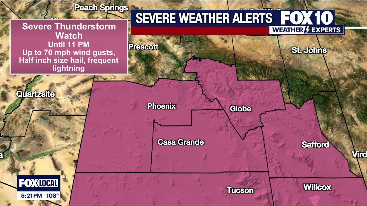 Storms build over Arizona after heat streak