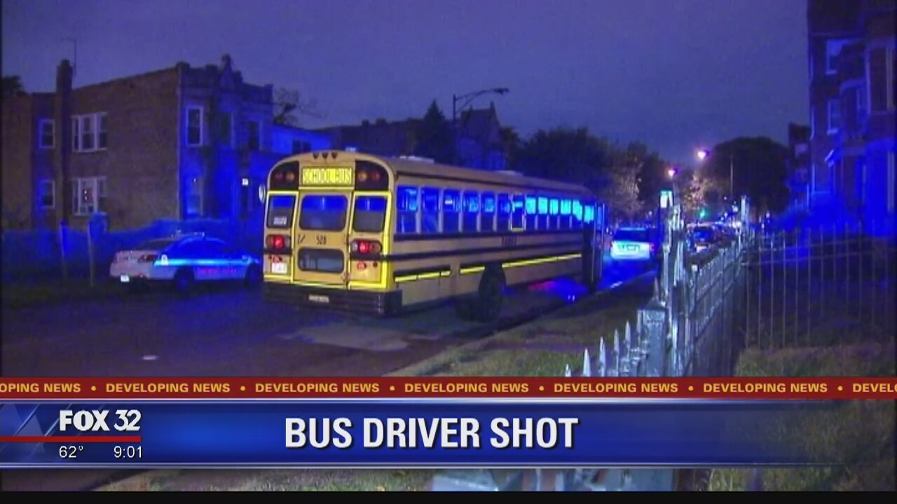 Chicago school bus driver shot in head on West Side