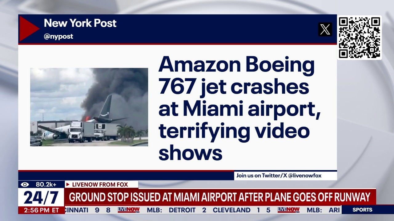 Video shows Amazon cargo plane crashed at MIA
