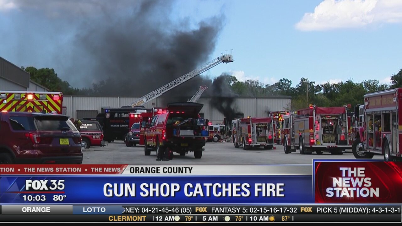 Gun manufacturing warehouse fire